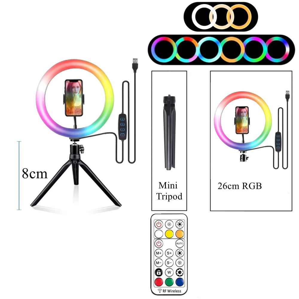 Anneau lumineux LED avec Trépied ringlight