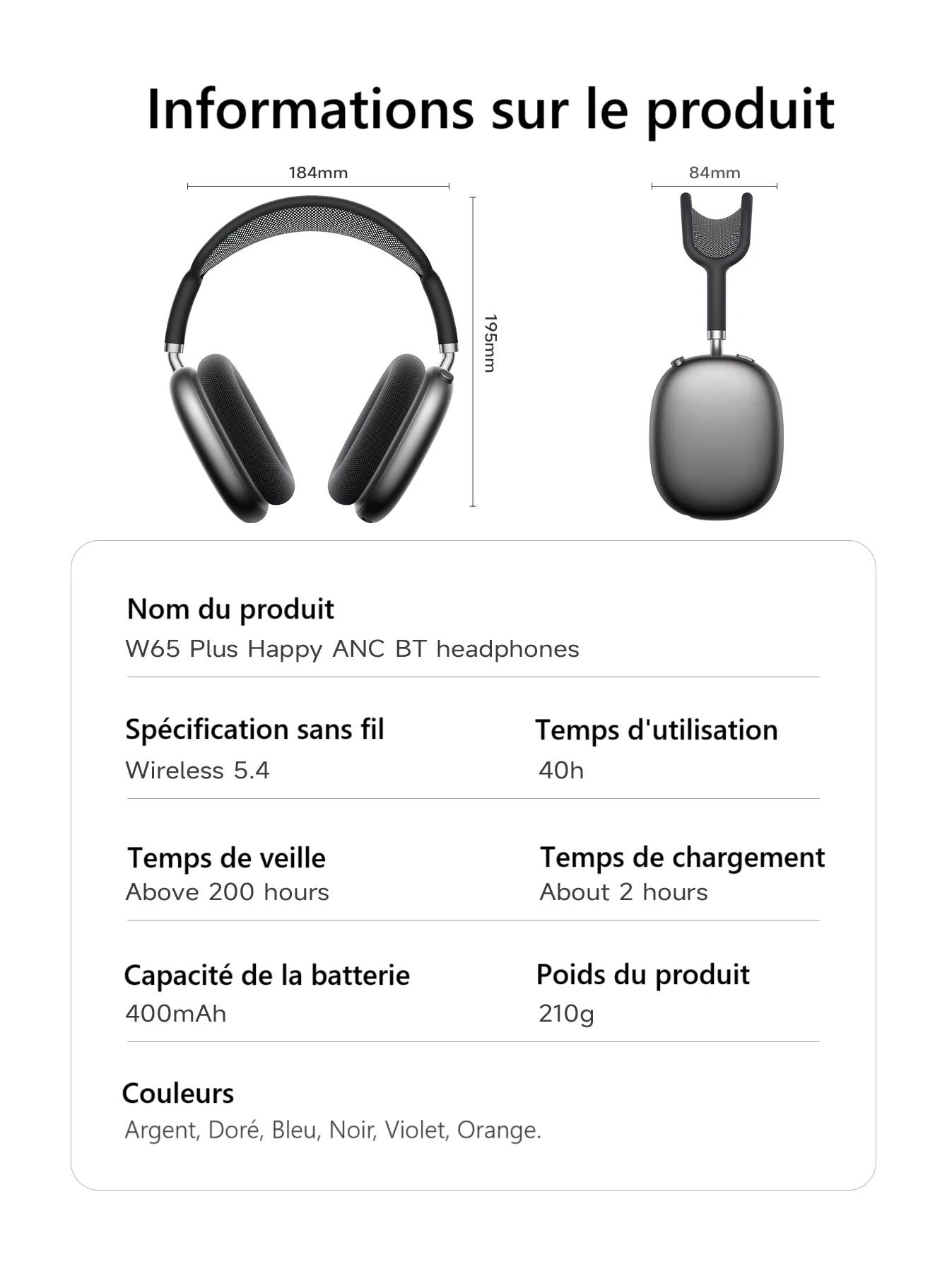 Casque Sans Fil