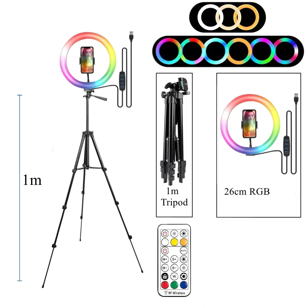 Anneau lumineux LED avec Trépied ringlight