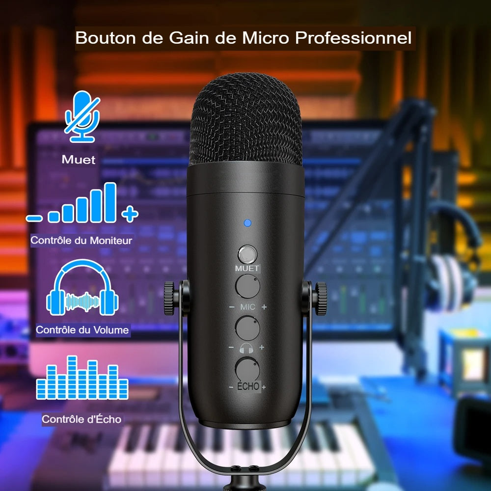 Microphone USB Pro Kit Complet Studio