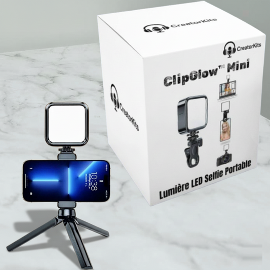 ClipGlow™ Mini - Lumière LED Selfie Portable