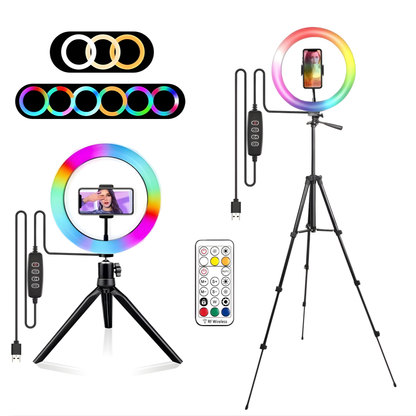 Anneau lumineux LED avec Trépied ringlight
