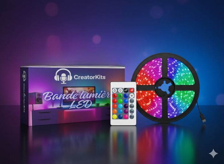 Lumière LED d’ambiance pour bureau