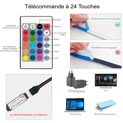 Lumière LED d’ambiance pour bureau