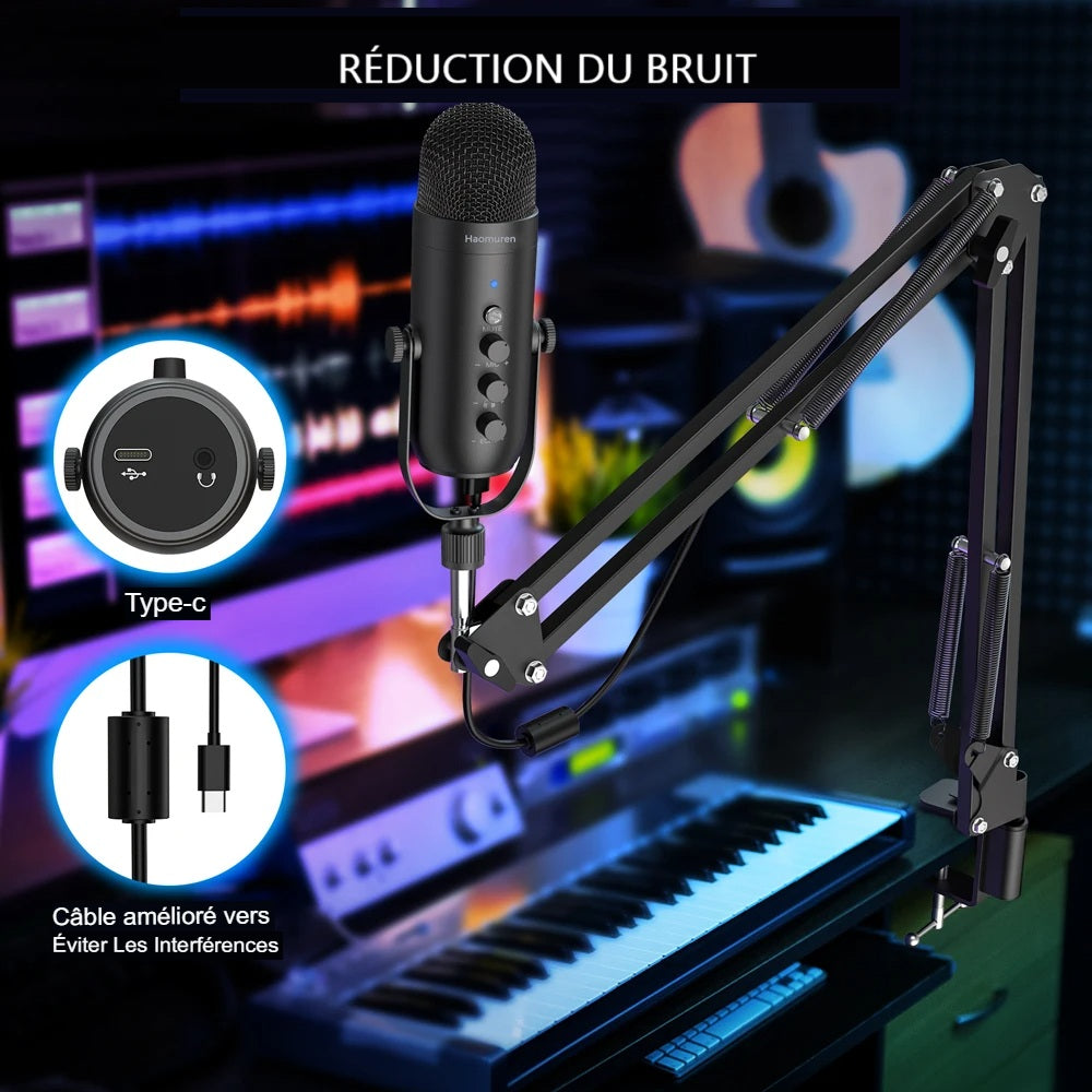 Microphone USB Pro Kit Complet Studio